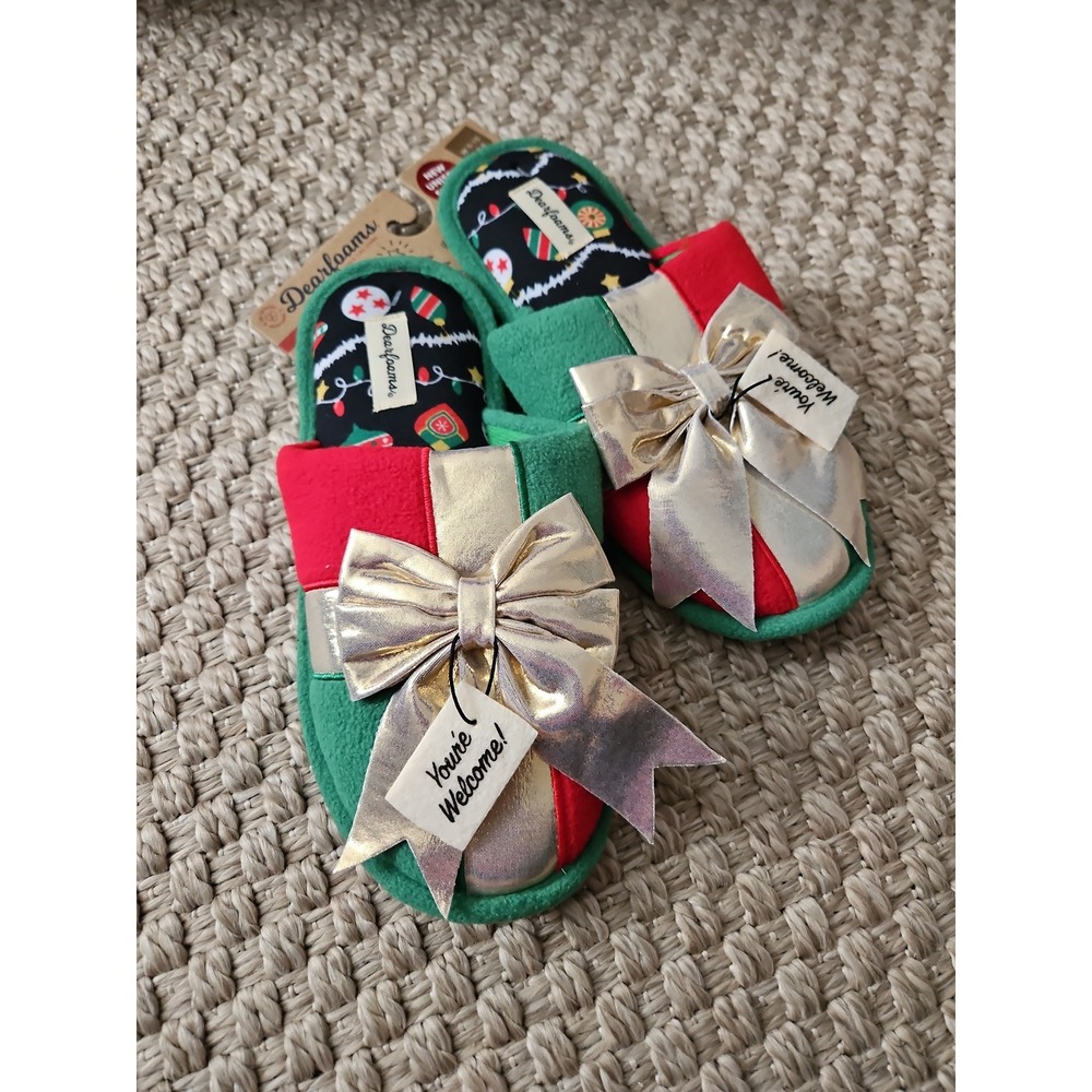 Christmas Slippers Unisex Size W 9-10 M 7-8